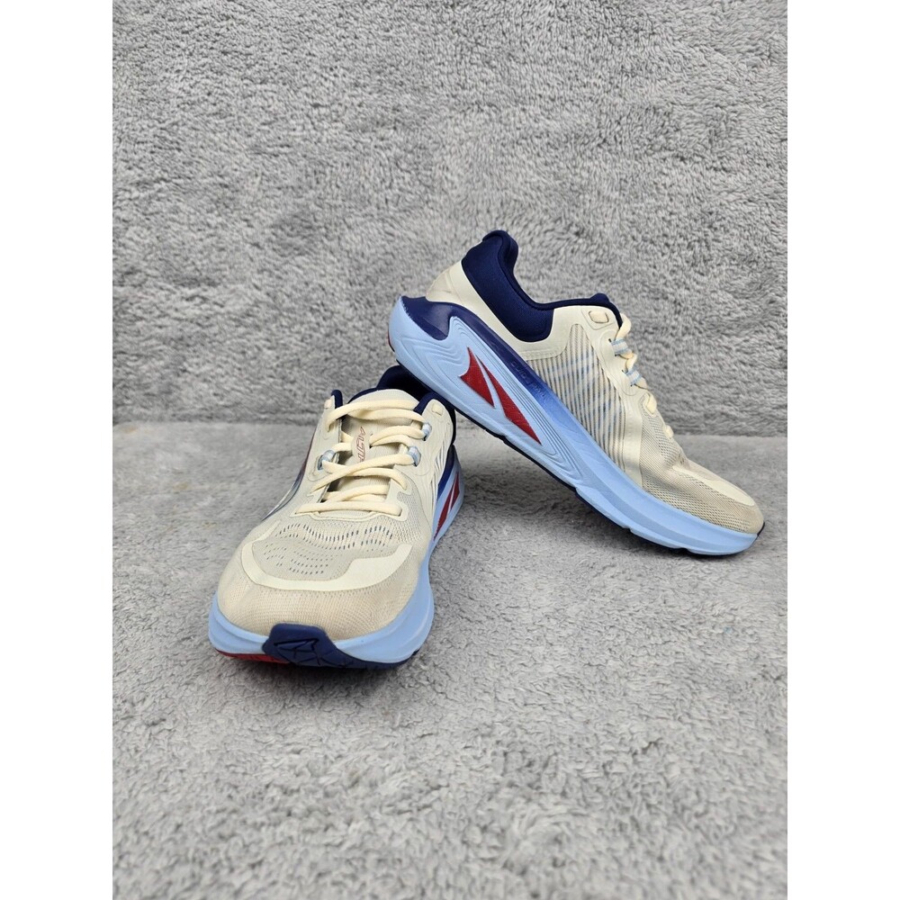 Altra Paradigm 7 Road Running Shoes Womens Size 8 White Red Blue Sneakers